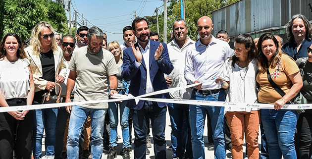 Se inauguró la pavimentación de un nuevo acceso directo a Garín