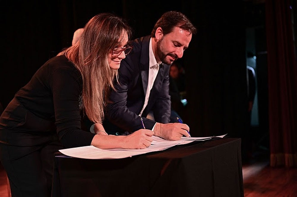 Malena Galmarini y Ariel Sujarchuk