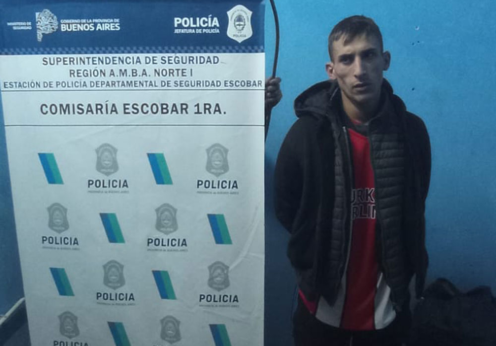 delincuente detenido