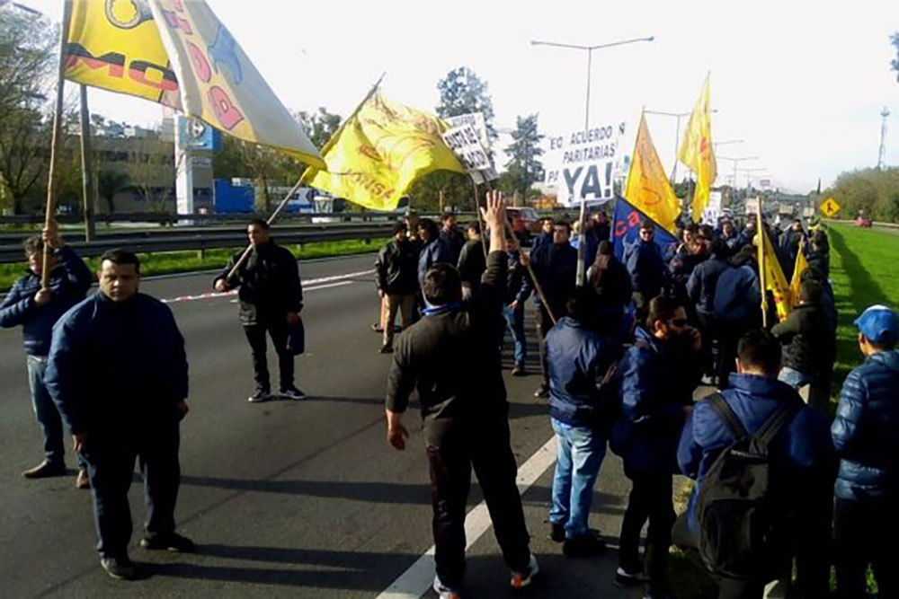 protesta de choferes en la panamericana