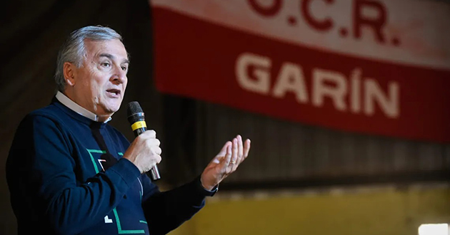 Gerardo Morales en Escobar: “A mí no me comanda nadie desde afuera”