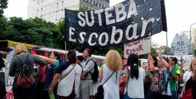 Suteba convoca a un paro docente en Escobar por la violencia en las escuelas