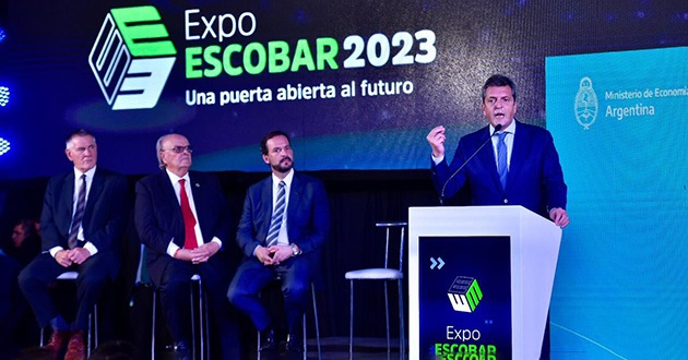 Expo Escobar arrancó con todo: estuvieron Massa, “Chiqui” Tapia y Wado de Pedro