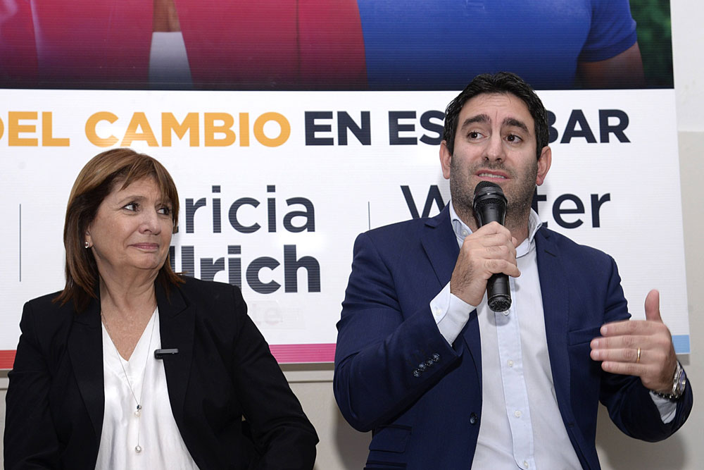 Patricia Bullrich y Walter Klix