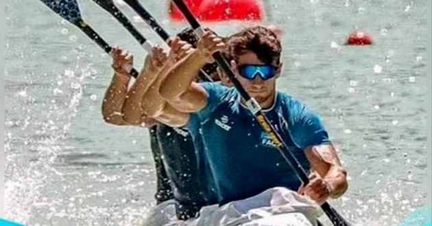 Un deportista escobarense compitió en el Mundial de Canotaje Sub 23 de Italia