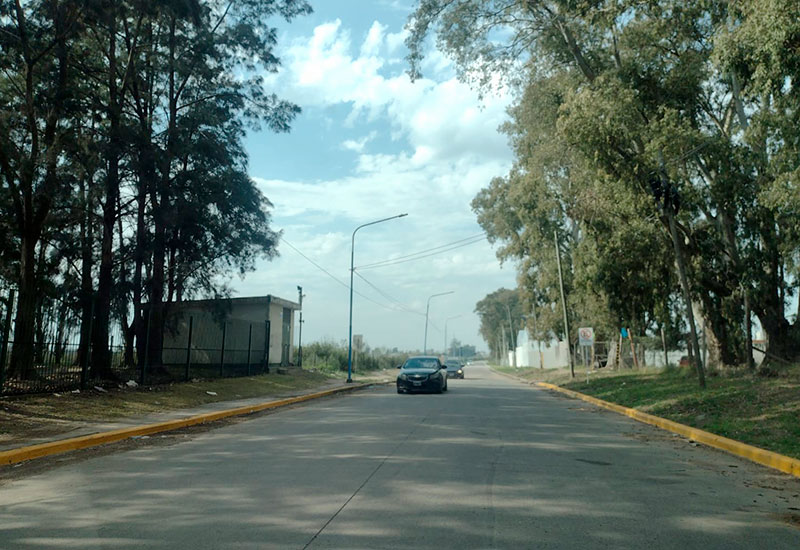 tránsito vehicular pro la calle Sarmiento