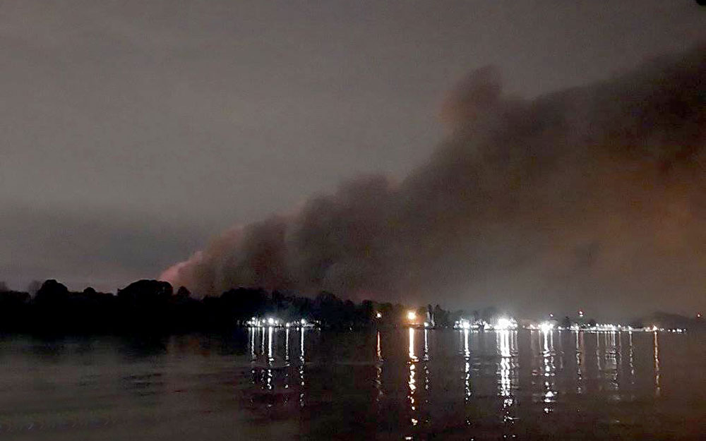 Quedó controlado el voraz incendio forestal en el Paraná de las Palmas