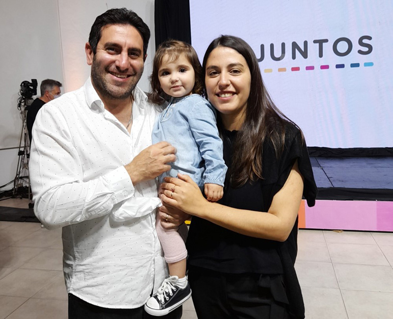 Walter klix con su esposa y su hija