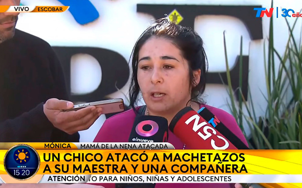 La mamá de la nena atacada a machetazos dijo que el agresor “acosaba” a su hija