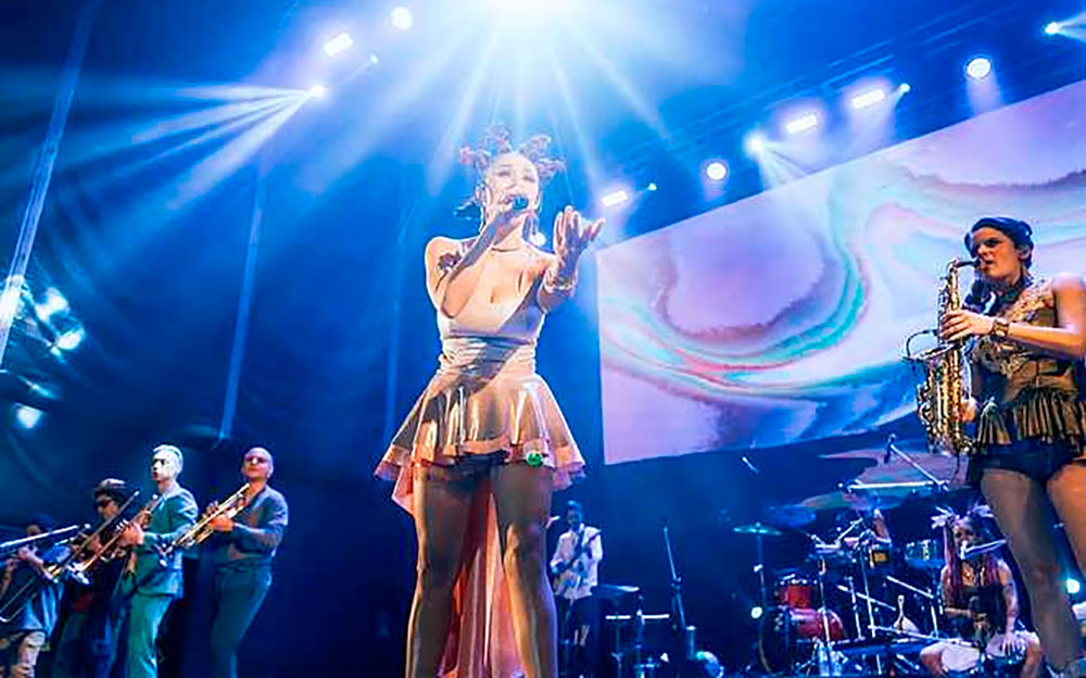 La Delio Valdez hizo vibrar a una multitud en Ingeniero Maschwitz