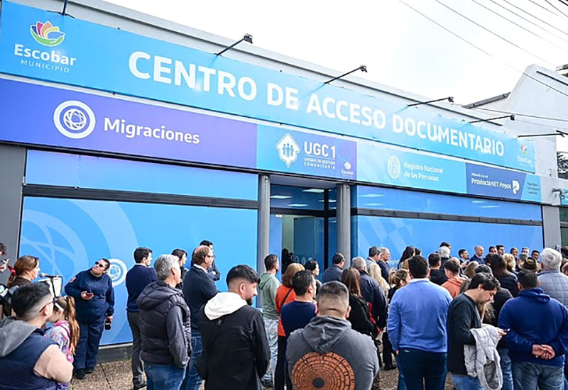 oficina del RENAPER en Escobar