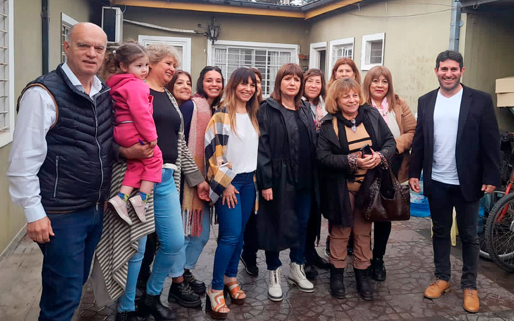 Patricia Bullrich hizo campaña en Matheu junto a Néstor Grindetti