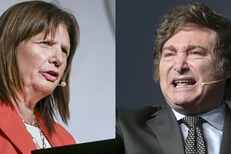 Patricia Bullrich y Javier Milei