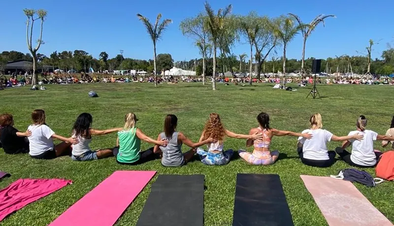 primera edición del festival de yoga, en San Fernando