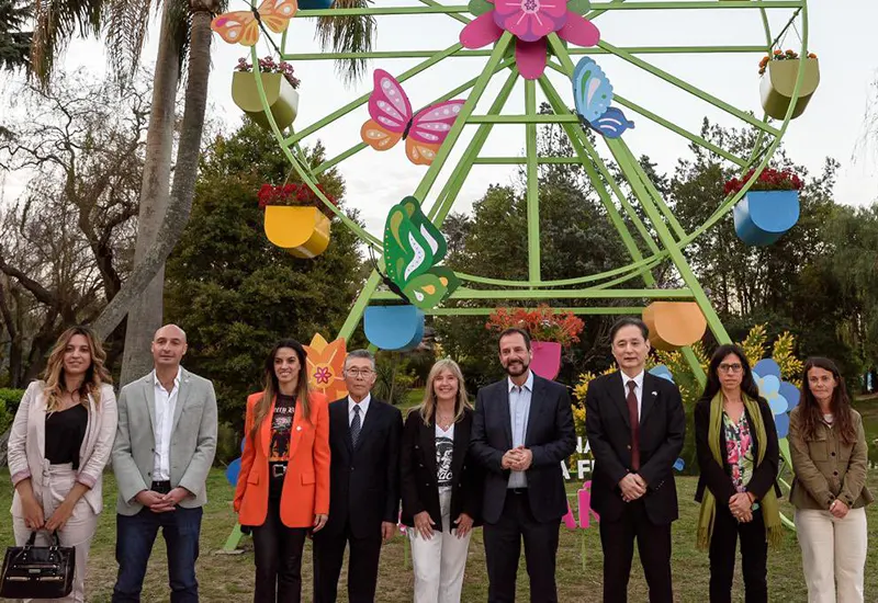 autoridades presentes en la Fiesta  Nacional de la Flor