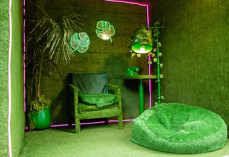 espacios de relax en el predio