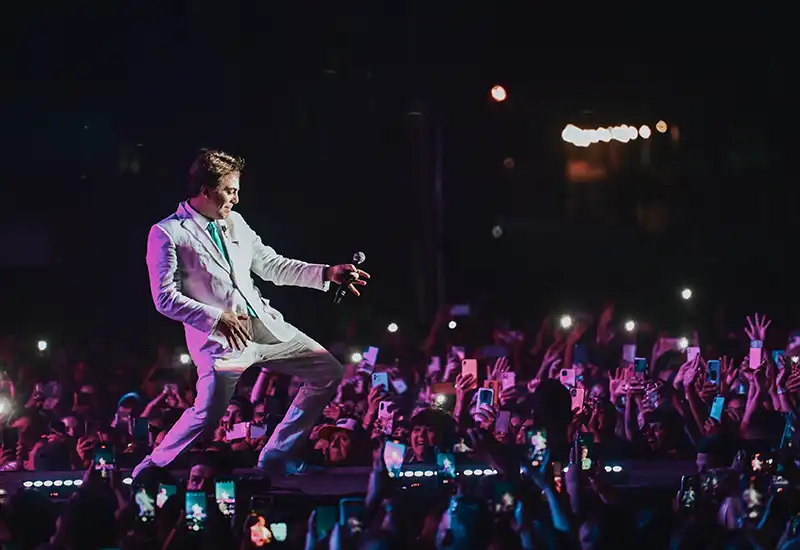 Cristian Castro en la Fiesta de la Flor