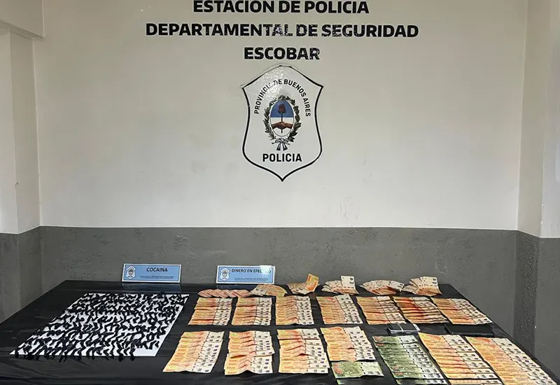 dinero decomisado a la banda de narcomenudeo