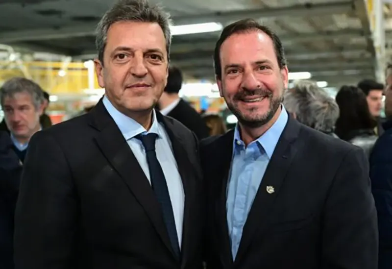 Sergio Massa y Ariel Sujarchuk