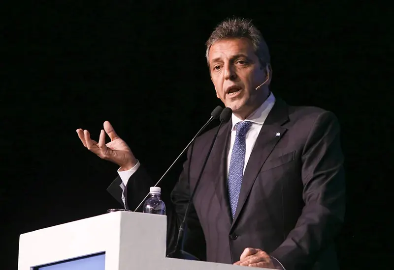 Sergio Massa en el debate presidencial