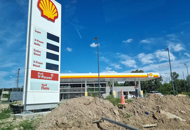 futura estación de servicio Shell Escobar