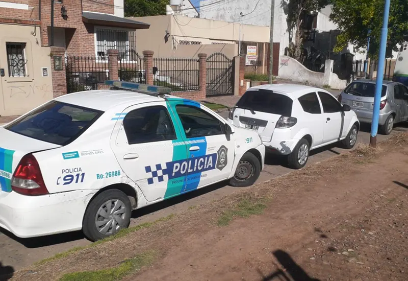 uno de los allanamientos a esta banda de narcomenudeo fue en la calle Las Heras al 800