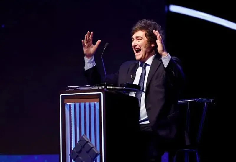 Javier Milei en el debate presidencial