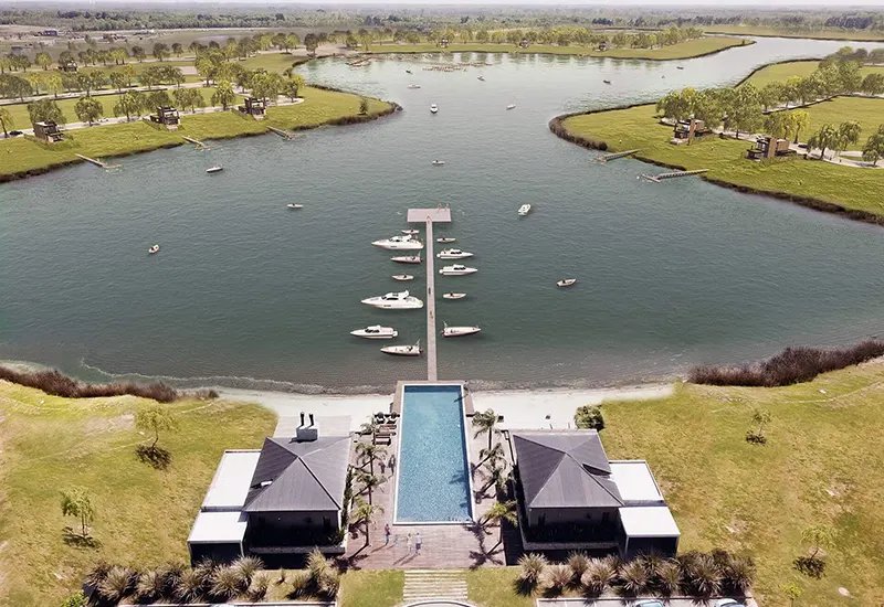 render del barrio náutico Naudir Delta