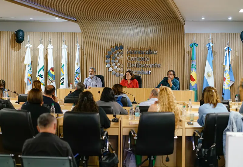 sesión del concejo deliberante en la que se trató de manera preliminar el aumento de tasas