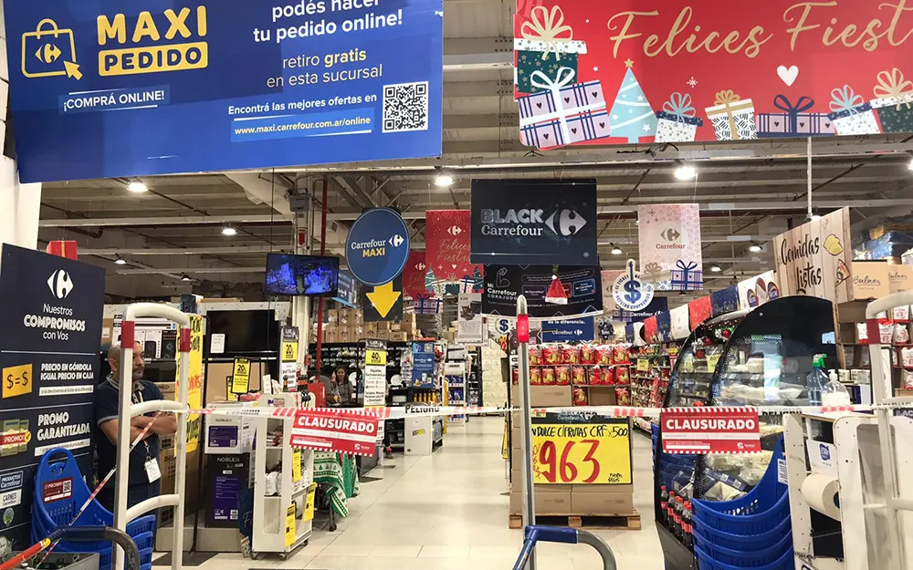 Carrefour pagó una multa millonaria para reabrir la sucursal de Maschwitz