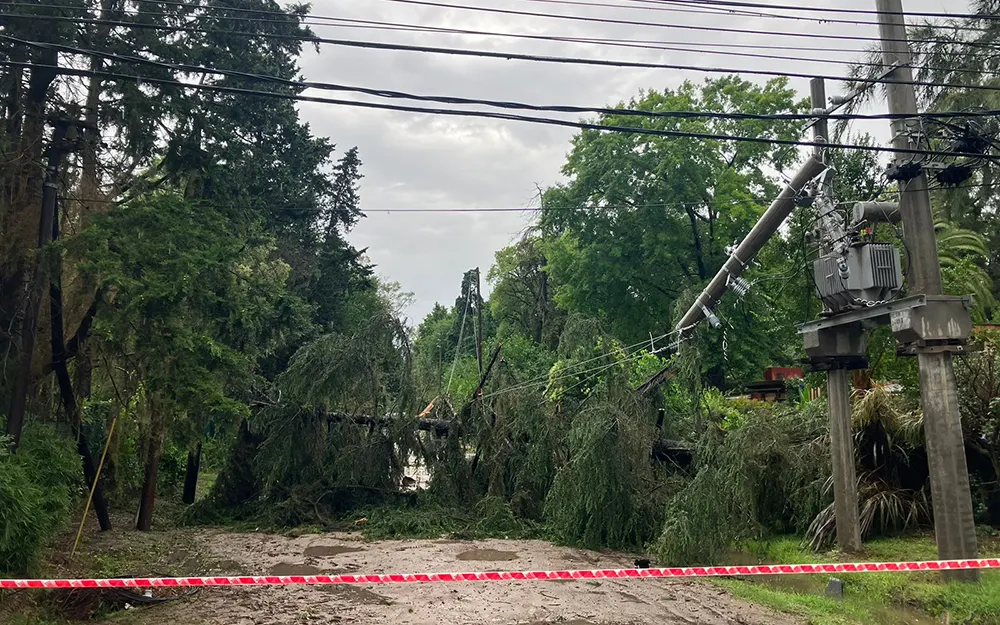Efectos del temporal: Miles de escobarenses siguen sin suministro eléctrico