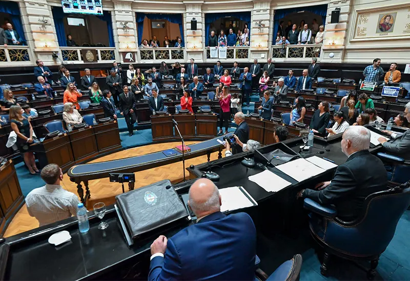 la cámara de diputados, en plena sesión