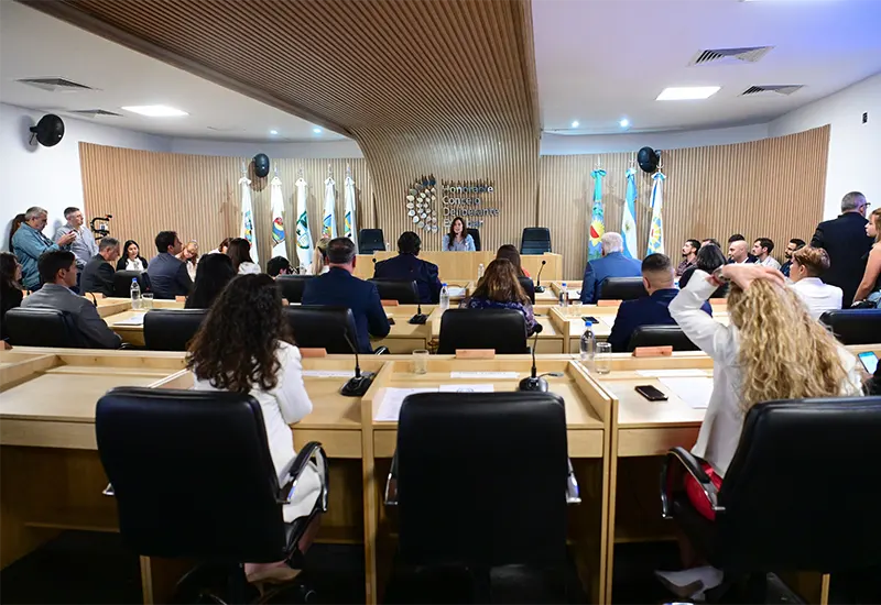 panorámica del recinto de sesiones del Concejo Deliberante
