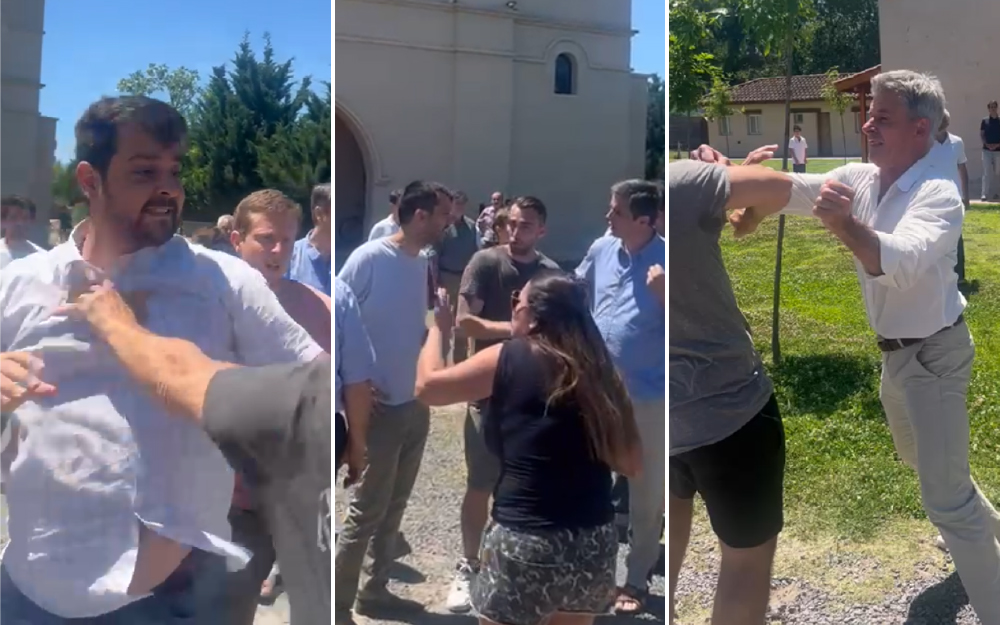 A las piñas en la puerta de una capilla: escándalo en un country de Maschwitz