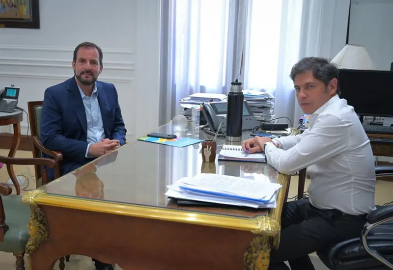 Kicillof recibió en su despacho a Sujarchuk