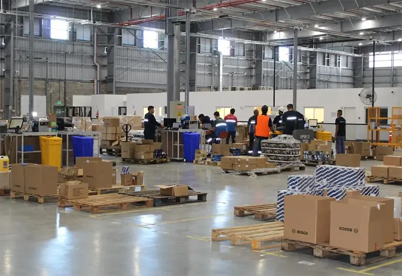 nuevo centro logístico de Bosch por dentro