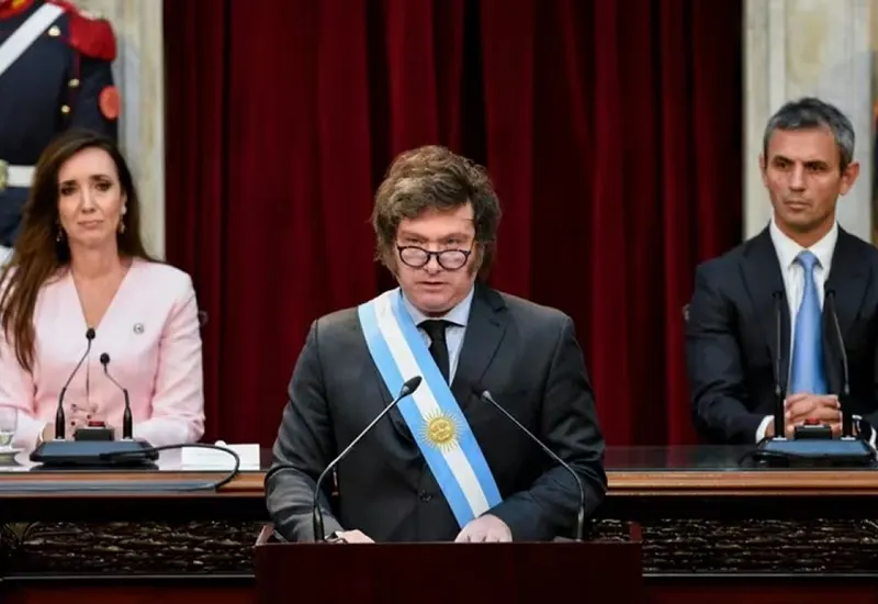 Javier Milei en la apertura de sesiones ordinarias del Congreso