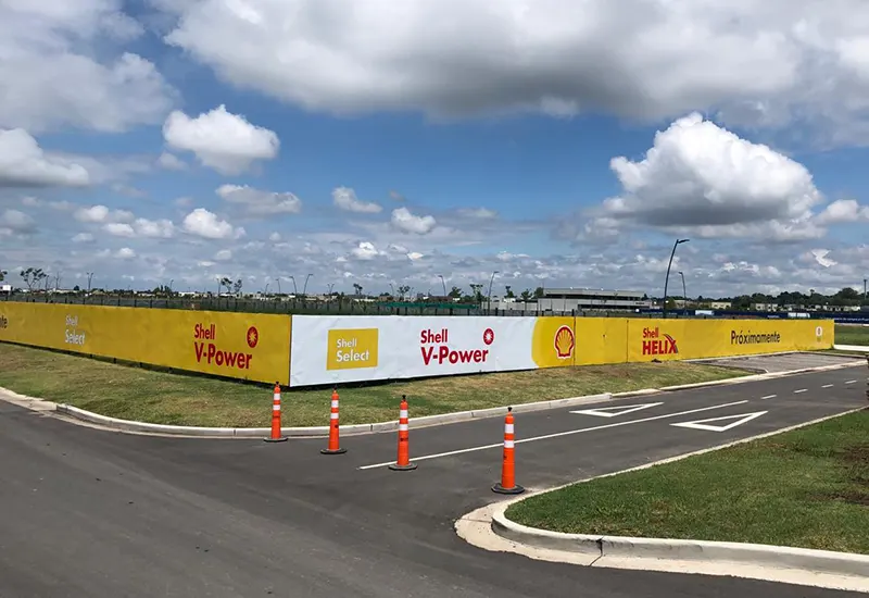 predio donde se construirá la nueva estación de servicio Shell