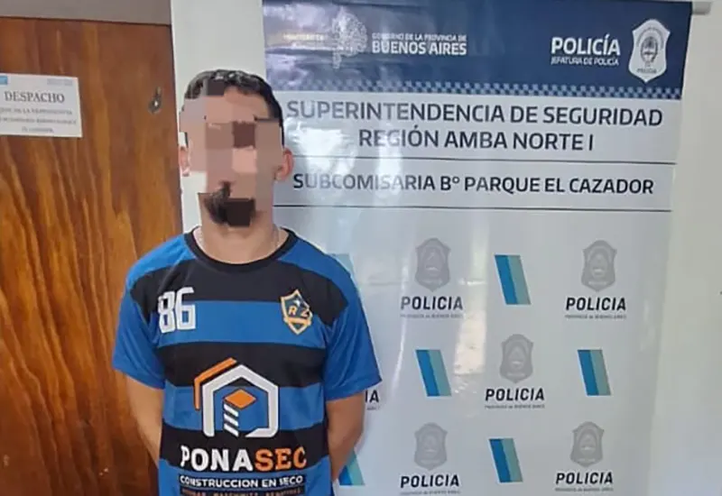 detenido en subcomisaria de el cazador