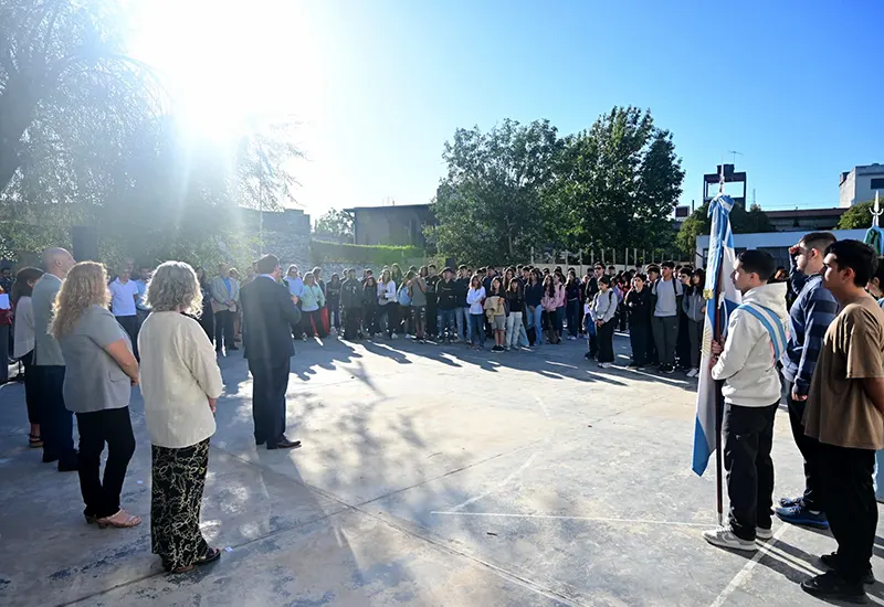 acto de inicio del ciclo lectivo en la escuela secundaria 27