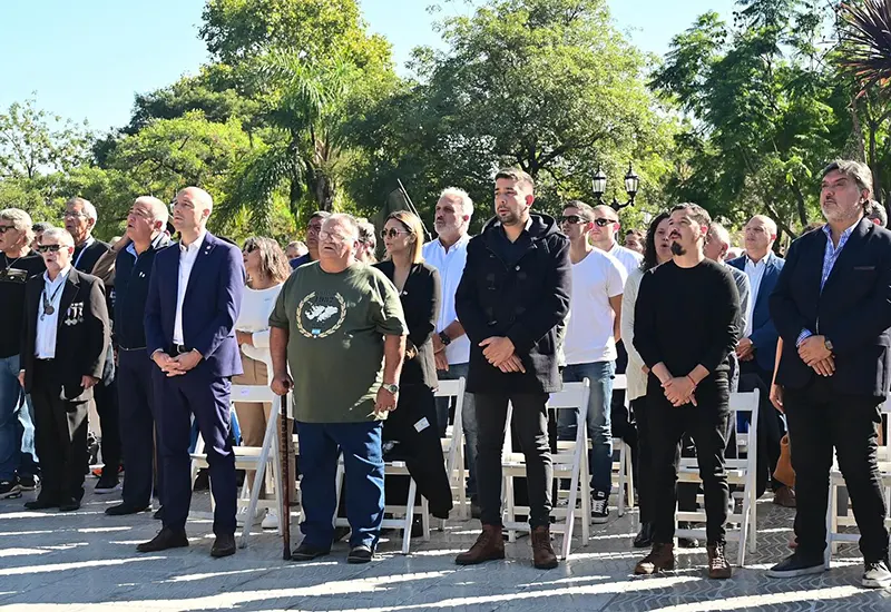 ex combatientes de Malvinas y funcionarios municipales
