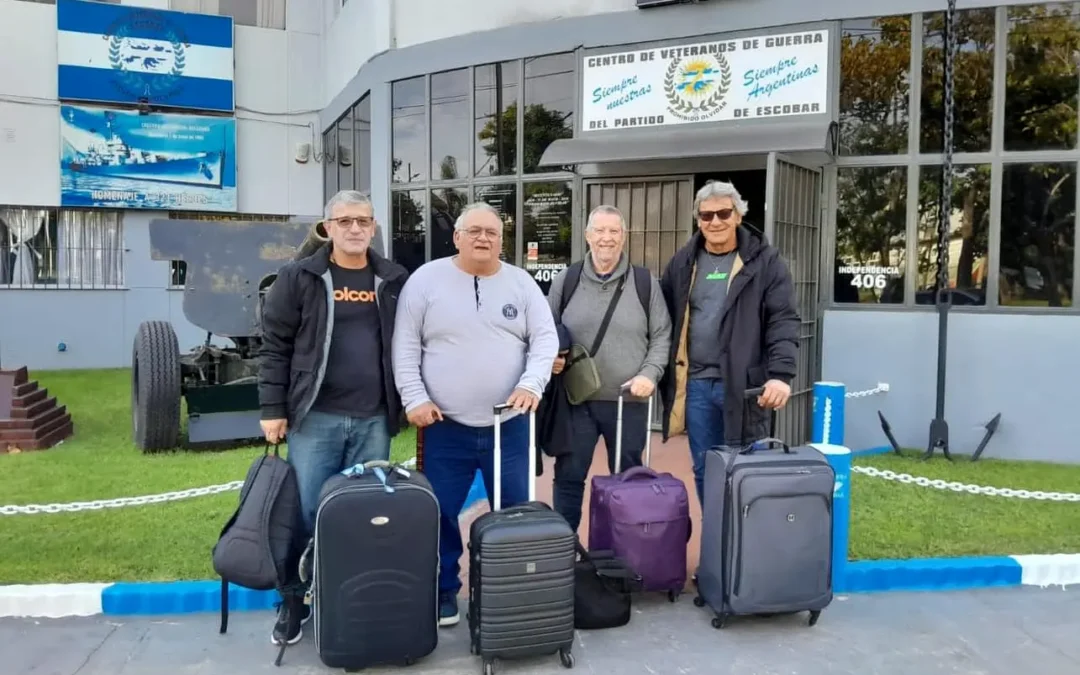 Cuatro veteranos de guerra escobarenses viajan a las islas Malvinas