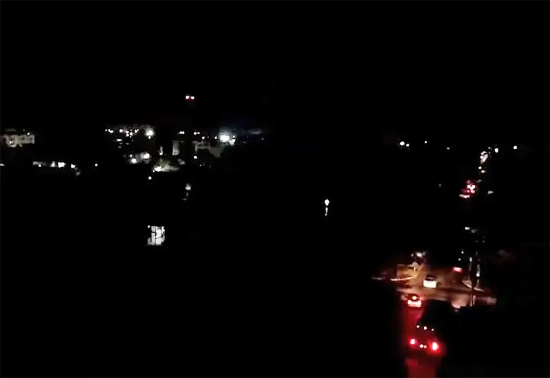 el centro de escobar quedó a oscuras por el corte de Edenor