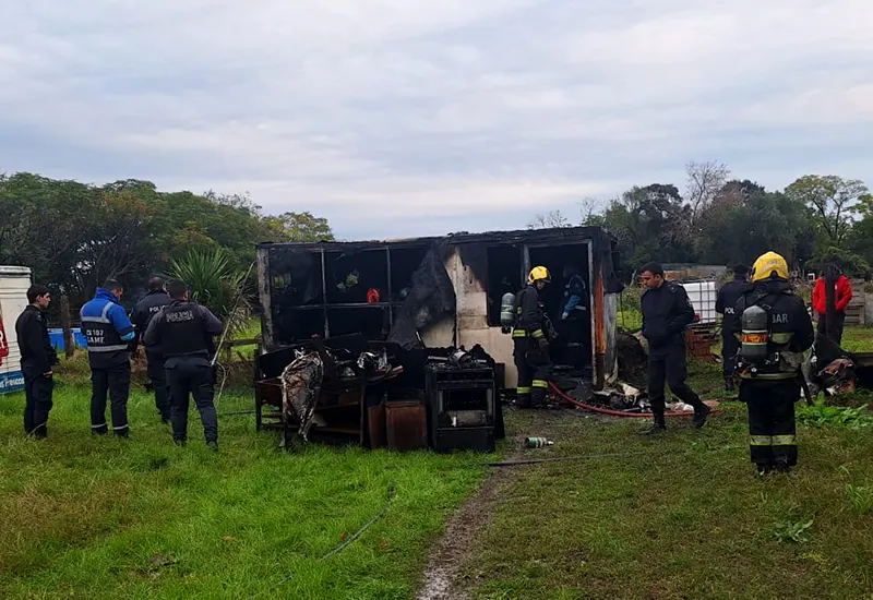 el container en el que murió el chico de 9 años