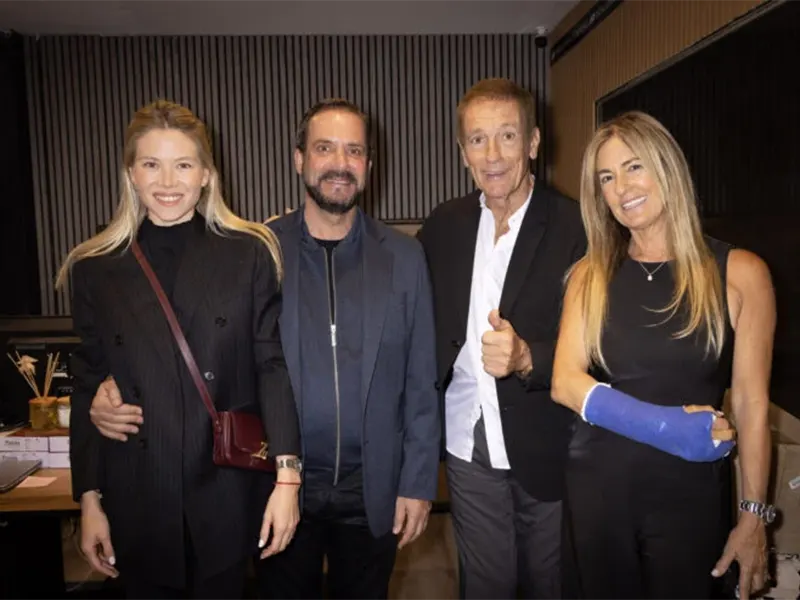 Ariel Sujarchuk, Daniel Saramaga y sus respectivas parejas