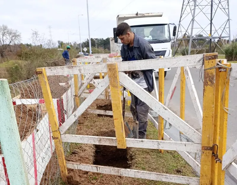 tendido subterráneo de Edenor en avenida de los lagos