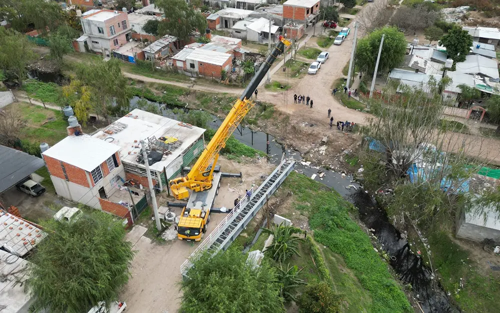 Un nuevo puente peatonal sobre el arroyo unirá a Garín y Maquinista Savio