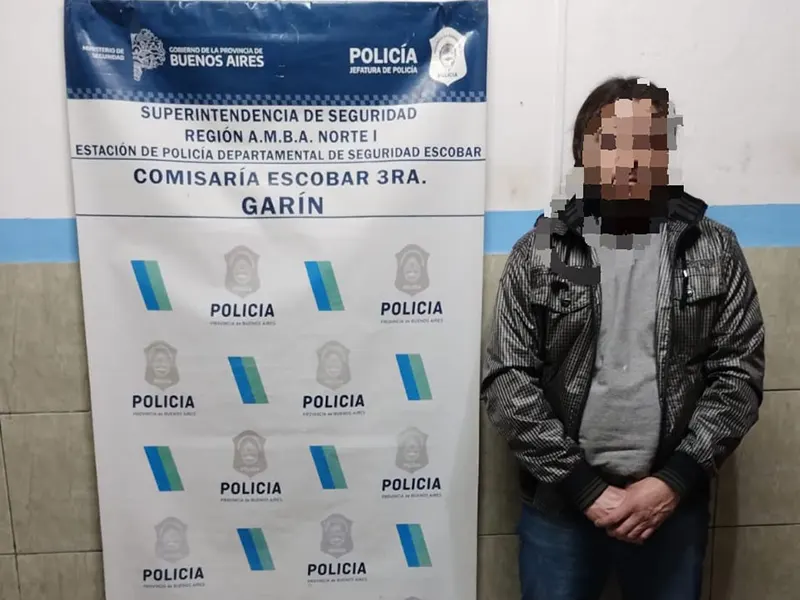 vecino detenido en la comisaría de Garín