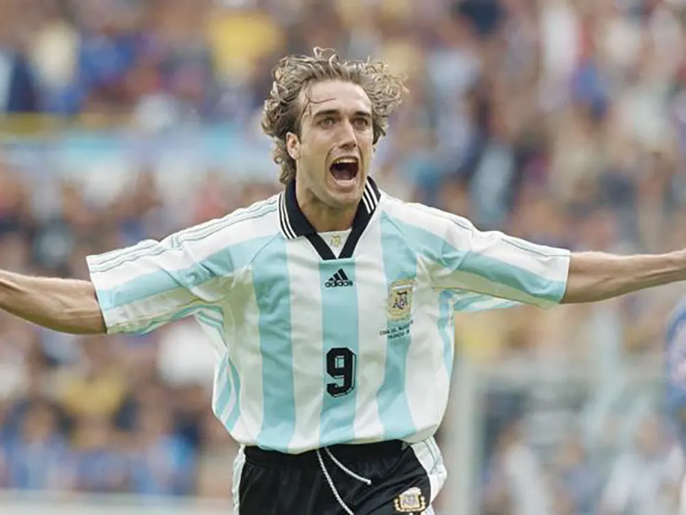 Gabriel Batistuta, histórico artillero de la selección argentina