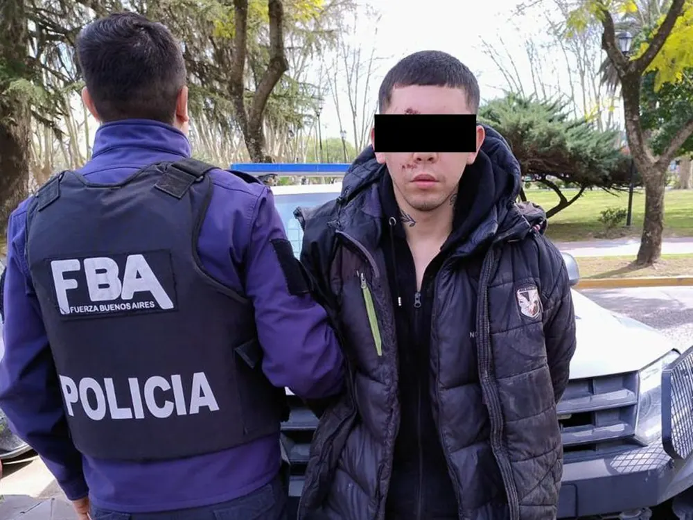 Dylan Gabriel Talaban, detenido luego de atacar el subcomando a piedrazos